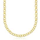 Corrente de Ouro 18k Grosso Masculino Elo Português 60cm Fecho Canhão Banhado