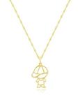 Corrente De Ouro 18k Singapura 45cm + Pingente Menino(a)