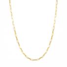 Corrente de ouro 18k Tijolinho Vaneziana Longa 60cm
