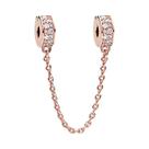 Corrente de Prata 925 com Pingente Trevo - Para Pulseiras Pandora