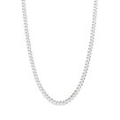 Corrente de prata 925 fina masculina elo groumet batido 50cm 830059