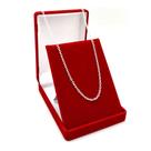 Corrente De Prata 925 Masculina Cordão Cadeado 2.6mm 80cm Maciça
