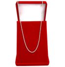 Corrente De Prata Masculina 925 Colar Cadeado 2mm 80cm Maciça