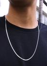 Corrente de Prata Masculina Duplo Grumet 2mm