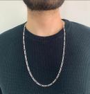 Corrente de Prata Masculina - Elo Baiano 4mm Corrente de Prata Masculina - Elo Baiano 4mm