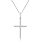 Corrente de Prata Veneziana 70cm Crucifixo Médio