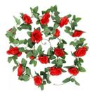 Corrente De Rosas Artificial Rosas Maravilhosas Perfeitas com 2 metros
