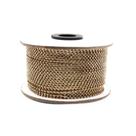 Corrente de strass ss6 dourado metro