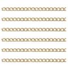 Corrente dourada 3x6mm metro Corrente dourada 3x6mm metro