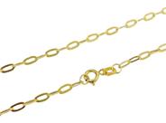 Corrente Elo Oval Oca Em Ouro 18k