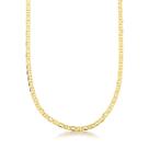Corrente Elo Piastrini 3,5mm Banhado a Ouro 925