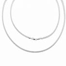 Corrente em Prata 925 Spiga 50 cm - Joia Elegante
