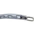 corrente encapada aço galvanizada 5mm x 60 cm com cadeado 50mm