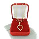 Corrente Feminina 40/45cm 0.8mm Coração Folheado Ouro 18k CR851