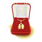Corrente Feminina 40/45cm 1mm Casal Folheado Ouro 18k Cr440