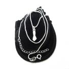 Corrente Feminina 40/45cm 1mm Figa Folheado Prata Cr868 Corrente Feminina 40/45cm 1mm Figa Folheado Prata Cr868