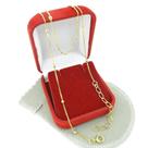 Corrente Feminina 45/50cm 0.8mm Bolinha Folheada Ouro 18k CR815