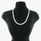 Corrente Feminina 45/50cm 3mm Largura Folheada Prata CR582
