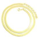 Corrente Feminina 45/50cm 4mm Largura Folheada Ouro 18k CR588