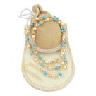 Corrente Feminina 45/50cm Perola 5mm Folheada Ouro 18k CR574