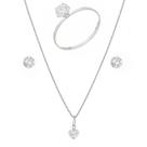Corrente Feminina 45cm Prata 925 Conjunto Anel Pingente Corrente Feminina 45cm Prata 925 Conjunto Anel Pingente