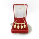Corrente Feminina 50cm 4 Meninas Folheado Ouro Cr475