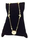 Corrente Feminina Cadeado 1mm Pingente Banhado a Ouro