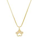 Corrente Feminina Colar Pingente Patinha Banhado A Ouro 18k
