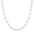 Corrente Feminina De Prata Choker Elo Longo Cadedo