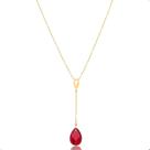 Corrente Feminina Ouro 18k 750 45cm C/ Pingente Gota Briolet