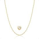 Corrente Feminina Ouro 18k Com Coração