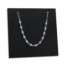 Corrente Feminina Pedra Zircônia Rosa Coração de Prata 925 Corrente Feminina Pedra Zircônia Rosa Coração de Prata 925
