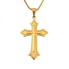 Corrente Feminina Pingente Cruz Crucifixo Banhado a Ouro 18k