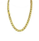 Corrente Friso S Dupla Face 12mm - Banhada a ouro 18k