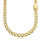 Corrente Grossa de Ouro 18K Cordão 7mm 70cm Fecho Gaveta Duplo Banhado