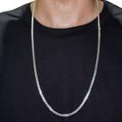 Corrente Grumet 1x1 4mm 70cm - Prata 925