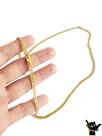 Corrente Grumet 5mm - Banhada a ouro 18k