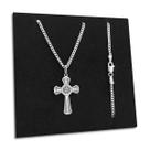 Corrente Grumet 60cm Pingente Crucifixo São Bento Prata 925 Corrente Grumet 60cm Pingente Crucifixo São Bento Prata 925