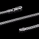 Corrente Grumet 70cm + Pingente Crucifixo Em Prata 925