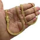 Corrente Grumet Duplo 5mm Fecho 750 Banhado a Ouro 18k Corrente Grumet Duplo 5mm Fecho 750 Banhado a Ouro 18k