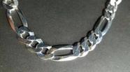 Corrente Grumet - Prata 925 - 80cm Elos 3x1 10mm + Pulseira