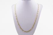 Corrente Masculina 3x1 3.4 60 Cm Ouro 18k 750 Certificado G