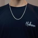 Corrente Masculina 3x1 3mm 60cm 70cm De Prata 925 Legítima Maciça Italiana Original