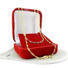 Corrente Masculina 50cm 1mm Largura Folheada Ouro 18k CR378 Corrente Masculina 50cm 1mm Largura Folheada Ouro 18k CR378