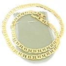 Corrente Masculina 53cm 8mm Largura Folheada Ouro 18k CR156