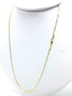 Corrente Masculina 60cm 2m CADEADO LONGA BANHADA A OURO 18K