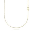 Corrente Masculina 60cm Cordão Carrier Cadeado De Ouro 18K Maciço