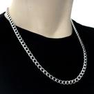 Corrente Masculina 6mm Grumet Aço Inox Legitimo 60cm Prata Corrente Masculina 6mm Grumet Aço Inox Legitimo 60cm Prata