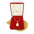 Corrente Masculina 70cm 0.5mm Cristo Folheado Ouro 18k CR170