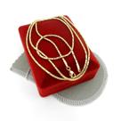 Corrente Masculina 70cm 1.5mm Largura Folheado Ouro Cr723 Corrente Masculina 70cm 1.5mm Largura Folheado Ouro Cr723